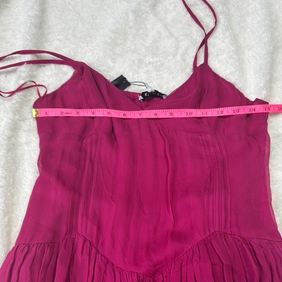 Raspberry Seville Ines Ruffle Mini Dress - Picture 12 of 14